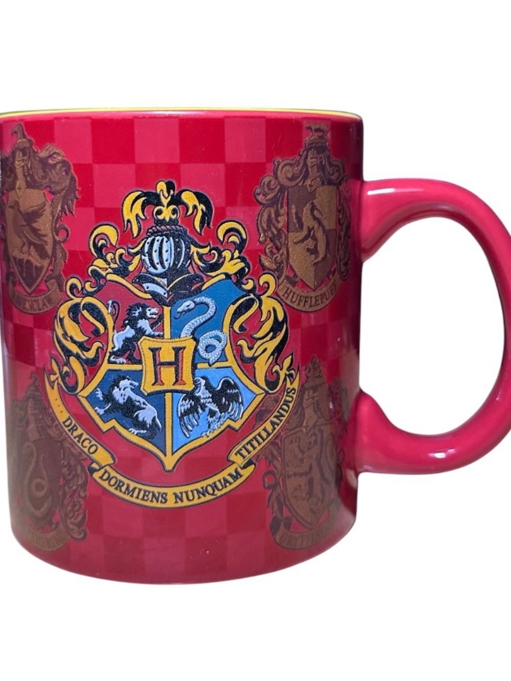 Hogwarts Crest Ceramic Mug - Bright Pink